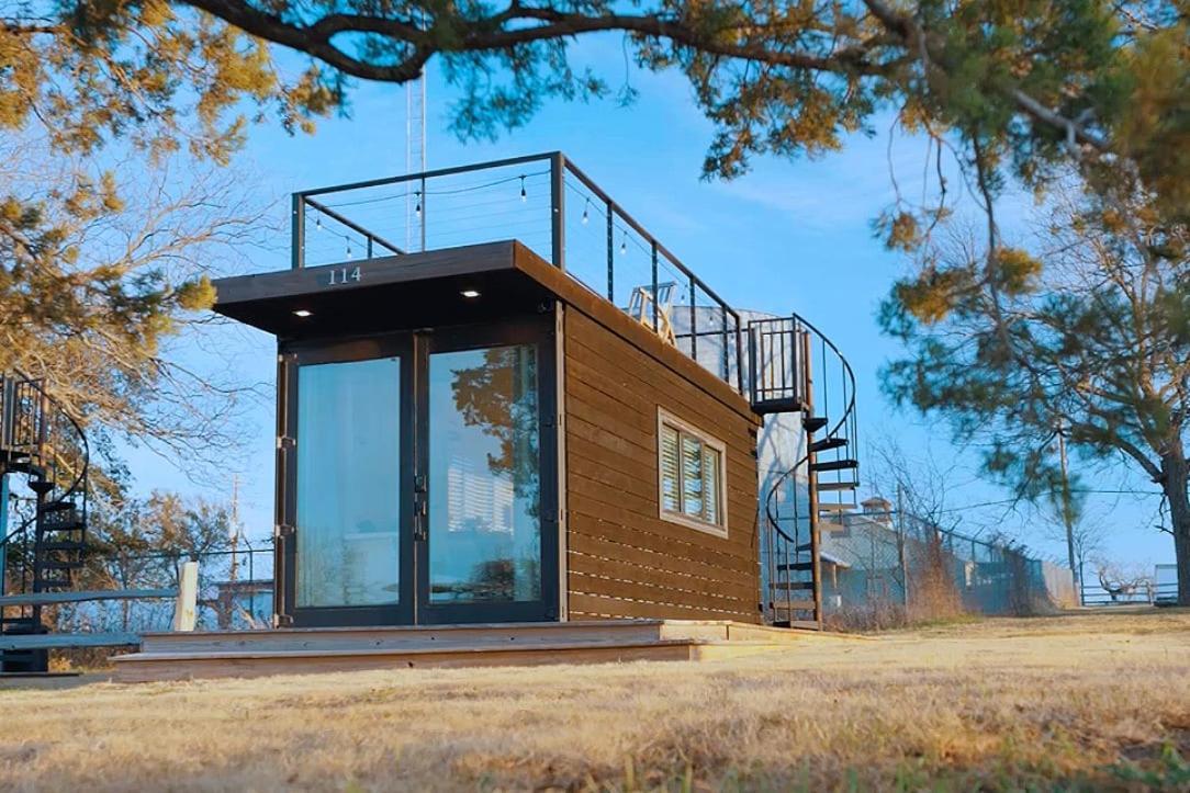 Bellmead The Bluebonnet-Tiny Container Home Country Setting 12 Min To Downtown المظهر الخارجي الصورة